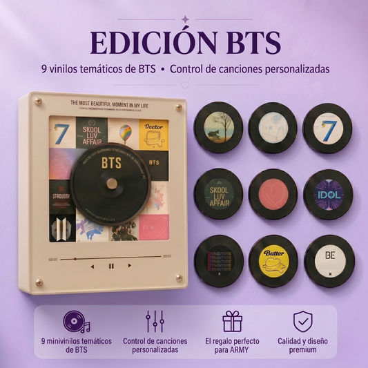 Reproductor de Vinilo Magnético de BTS